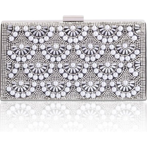🆕Women Black Satin Fashion Party Evening Handbag Elegant Clutch Bag Accessories - Picture 3 of 8